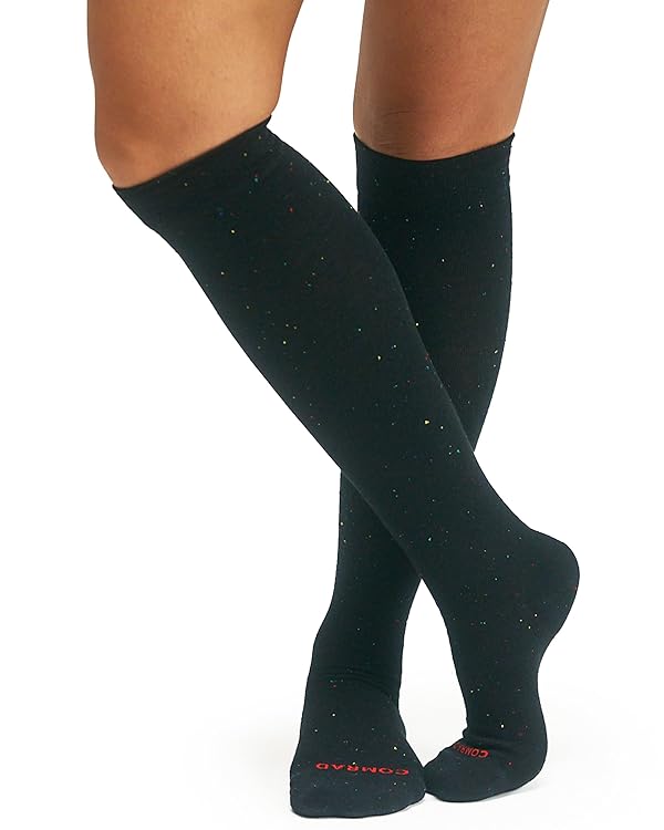 Comrad Premium Cotton Knee High Socks - 15-20mmHg Graduated Compression Socks - Soft & Breathable, Unisex