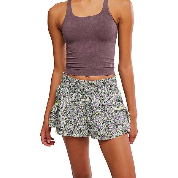 Free People Womens Get Your Flirt on Print Shorts