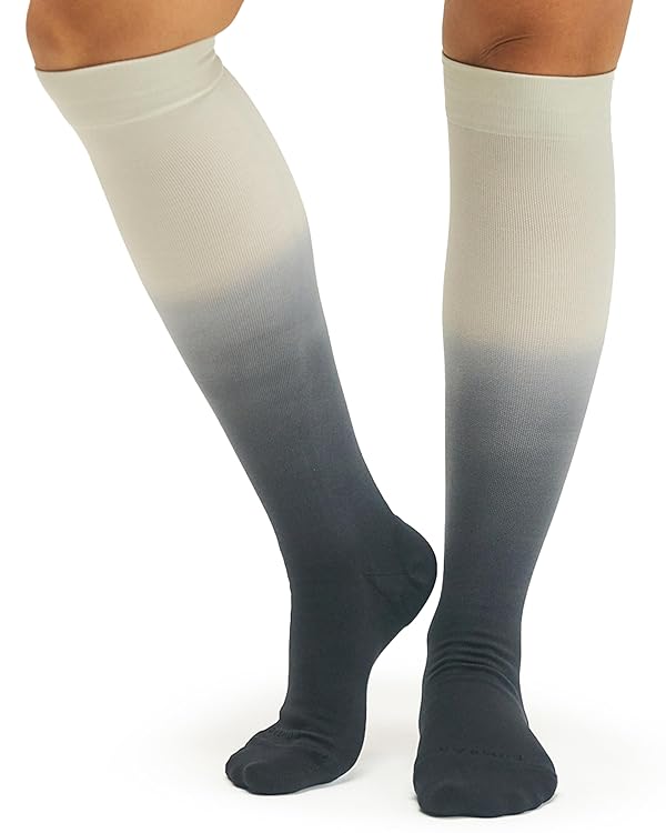 Comrad Nylon Knee High Socks - 20-30mmHg Firm Compression Socks - Soft & Breathable Support Socks