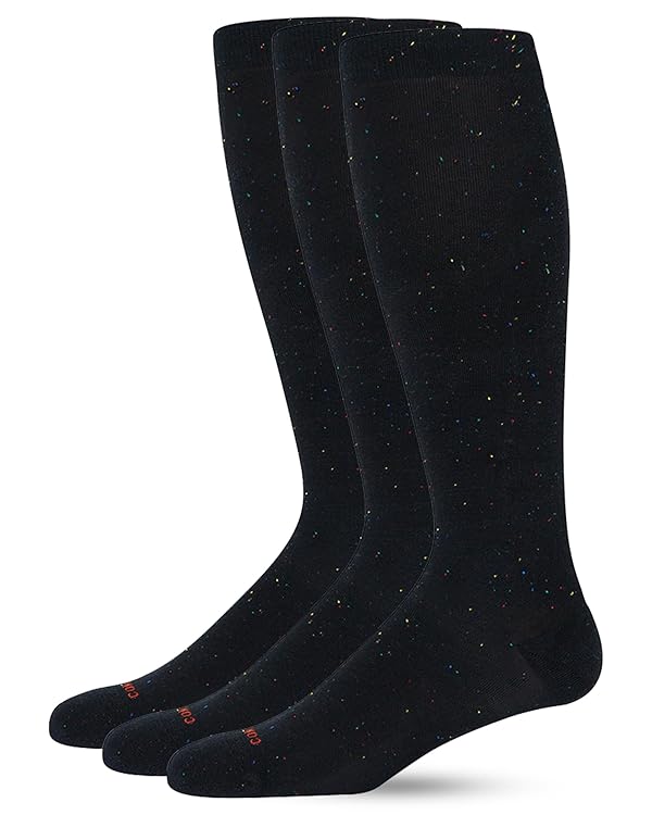 Comrad Premium Cotton Knee High Socks - 15-20mmHg Graduated Compression Socks - Soft & Breathable, Unisex