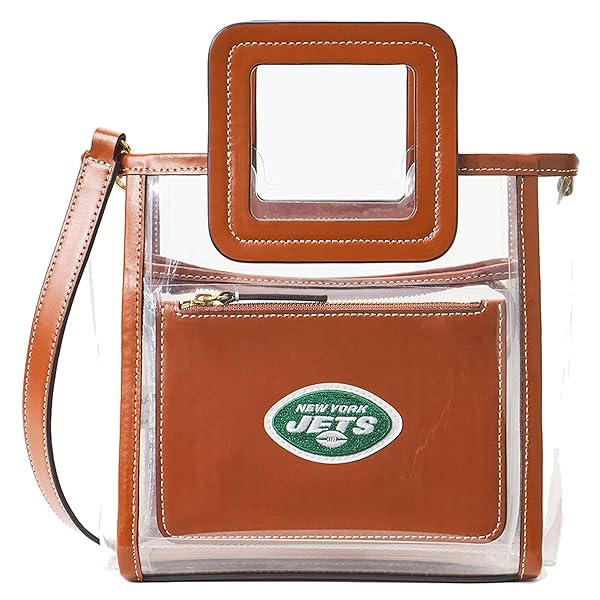 STAUD Women's New York Jets Clear Mini Shirley Bag
