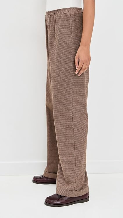 DONNI. Women's The Flannel Herringbone Simple Pants