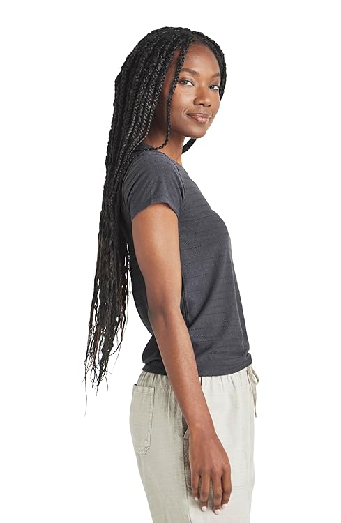 Splendid Women's Palmer Pointelle Short Sleeve Tee