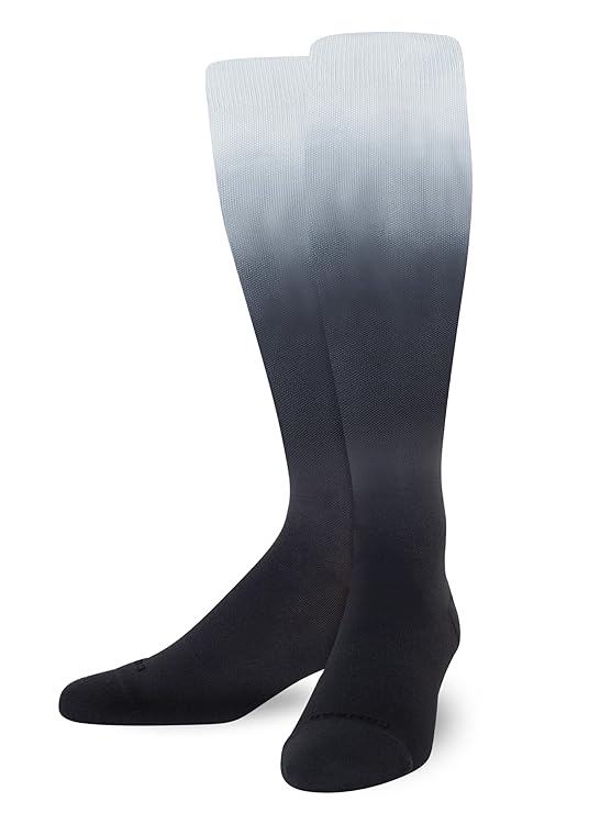 Comrad Nylon Knee High Socks - 15-20mmHg Graduated Compression Socks - Soft & Breathable Support Unisex Socks