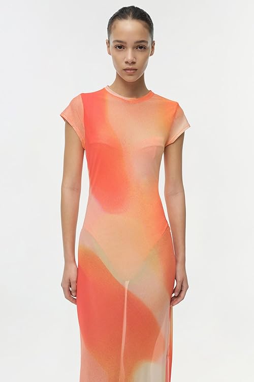 Fia Mesh Midi Dress
