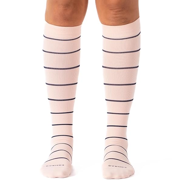 Comrad Breathable Knee High Compression Socks with Targeted Arch Support