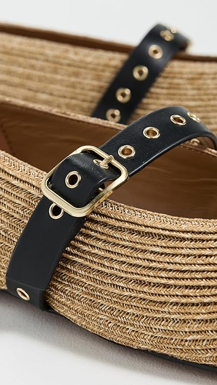 Madewell Womens Hera Mary Jane - Faux Raffia
