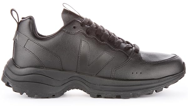 Veja Venturi CWL Women's Low Top Lace Up Faux Leather Casual Trainers (Black, 10 US)