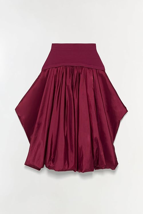 Corinn Taffeta Knit Midi Skirt