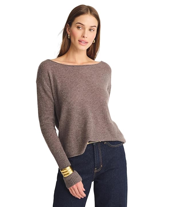 NAADAM Women's Cashmere Boatneck Sweater