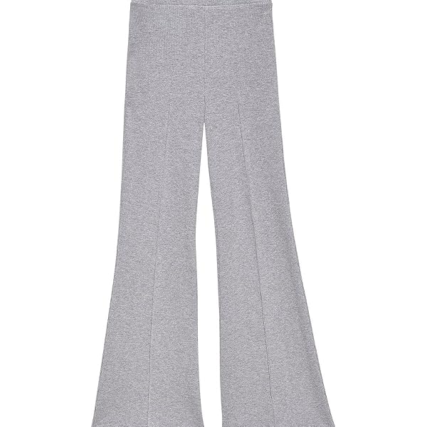 Donni Fitted Kick Flare Cropped Hem Pant
