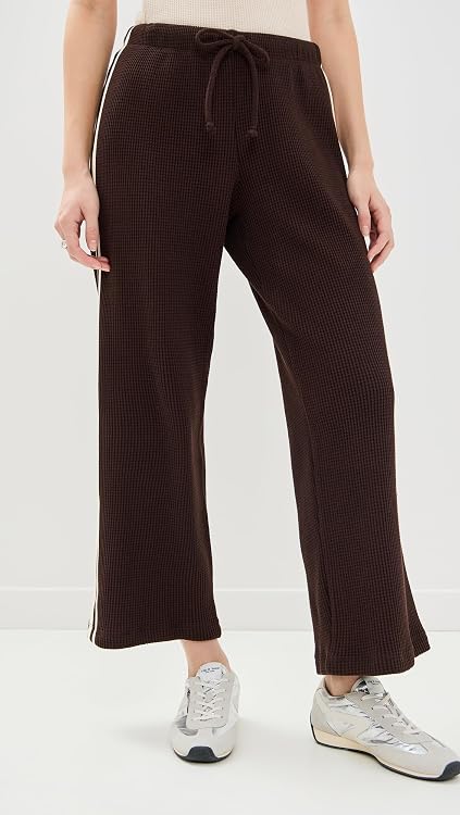 DONNI. Women's The Thermal Crop Stripe Pants
