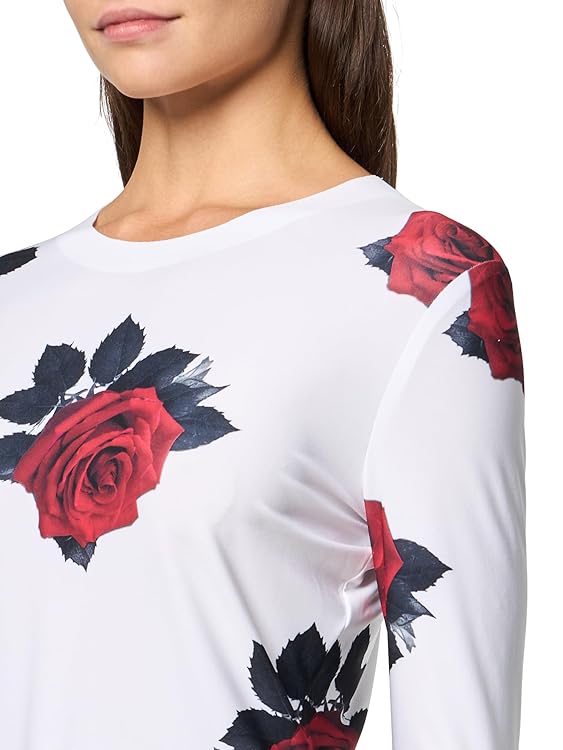 Norma Kamali Long Sleeve Crew Top Shorts