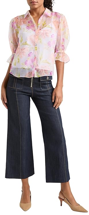 Cinq à Sept Women's Midnight Tulips Fiona Top