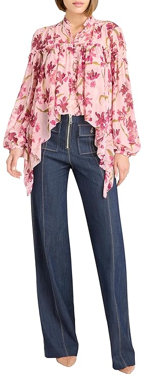 Cinq à Sept Women's Trailing Hibiscus Danny Top