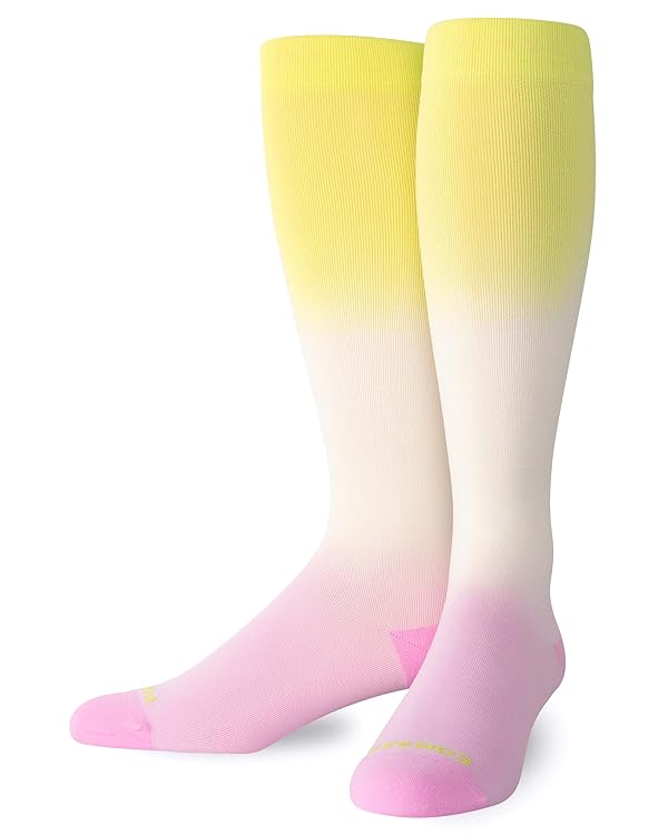 Comrad Nylon Knee High Socks - 15-20mmHg Graduated Compression Socks - Soft & Breathable Support Unisex Socks