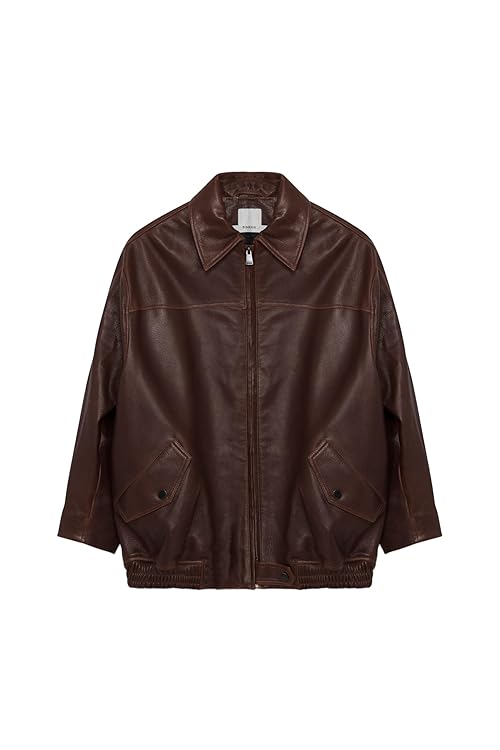 Huntington Oversized Leather Jacket