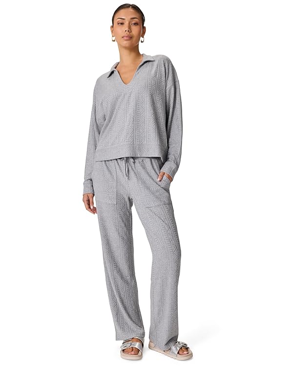 Splendid Women's Long Sleeve Snit Polo