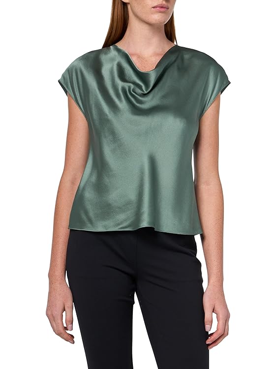 Vince Womens Cowl Nk Cap SLV Blouse