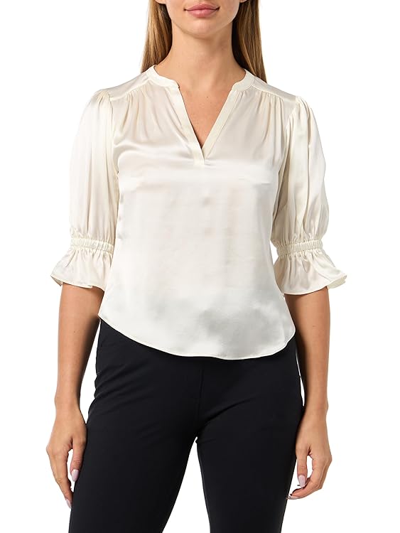 Cinq à Sept Women's Split Neck Fiona Top