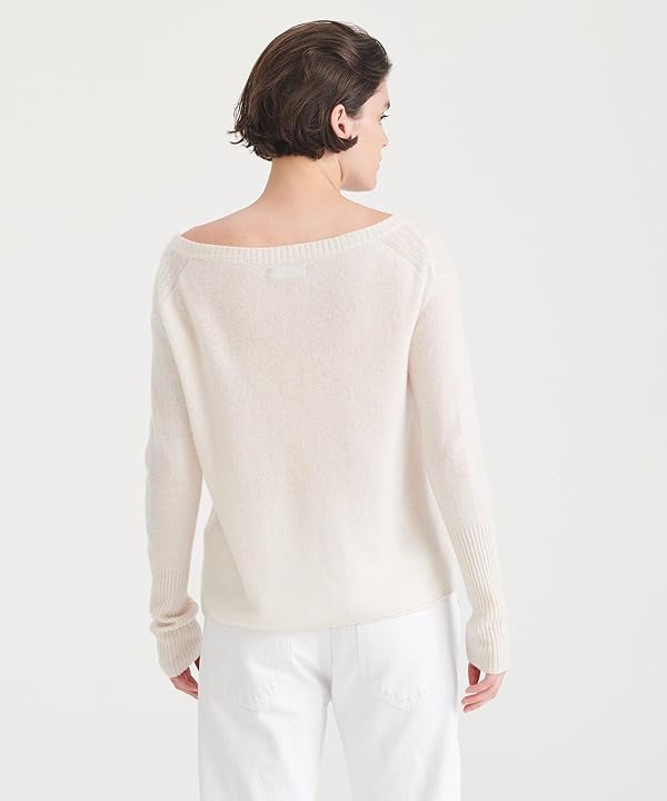 NAADAM Womens Cashmere Boatneck Sweater