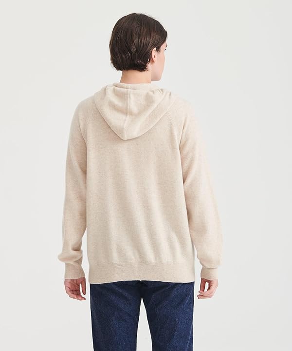 NAADAM womens Signature Cashmere Zip Up Hoodie