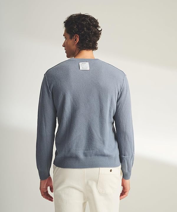 NAADAM Men's Lightweight Reversible Cashmere V-Neck Sweater