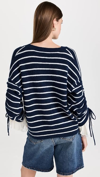 Cinq à Sept Women's Striped Atlas Cardigan