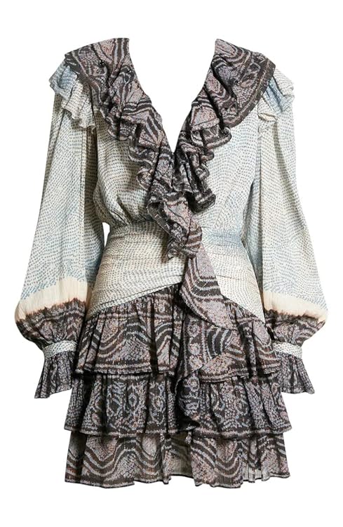 Ulla Johnson Women's Sara Metallic Lurex Long Sleeve Dress 2