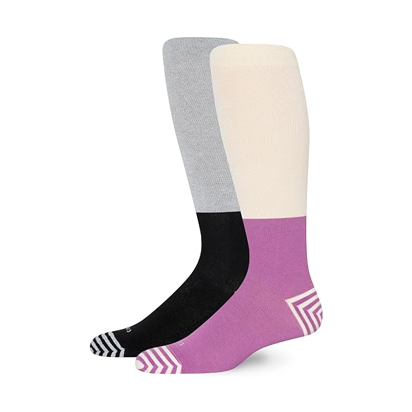 Comrad Premium Cotton Knee High Socks - 15-20mmHg Graduated Compression Socks - Soft & Breathable, Unisex