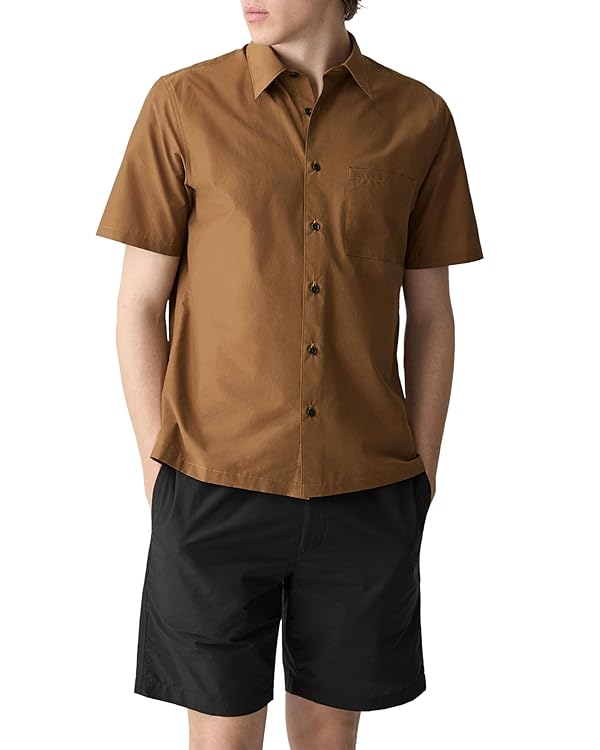 Theory Men's Noll Short Sleeve in Soft Lawn