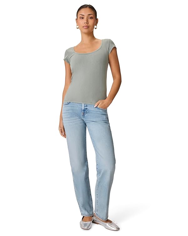 Splendid Women's Short Sleeve Scoop Tee
