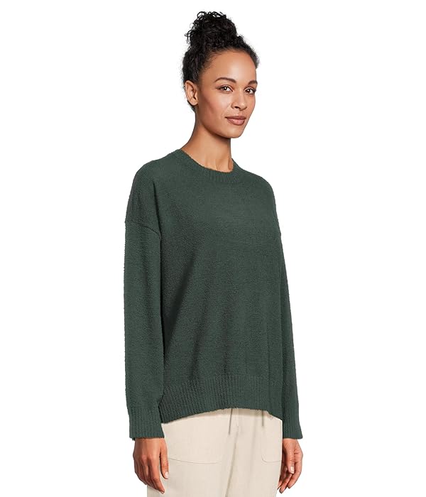 Eberjey Women's Recycled Boucle Crew Pullover