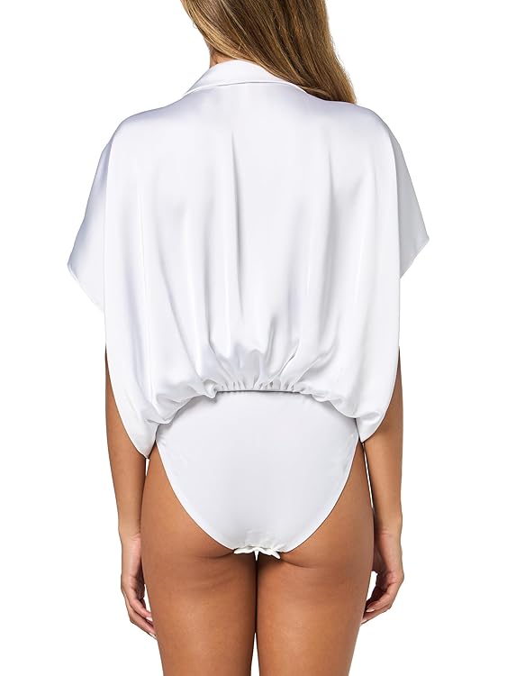 Norma Kamali Women's Super Os Sleeveless Bf Nk Shirt Bodysuit