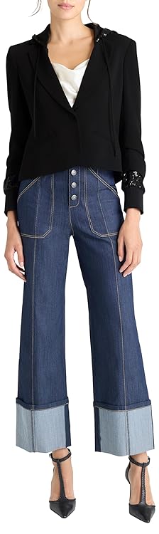 Cinq à Sept Women's Sequin Hooded Le Petit Khloe Jacket
