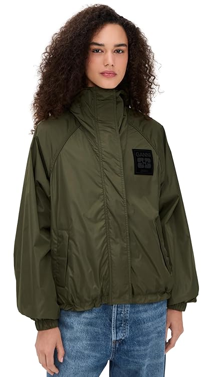 Ganni Women's Flyweight Nylon Barn Jacket
