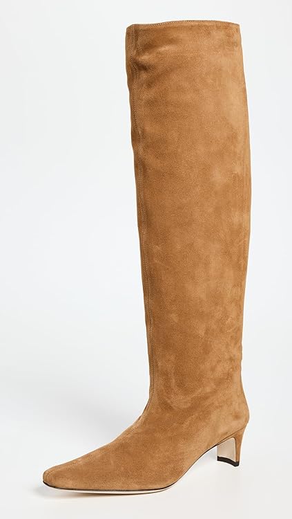 STAUD Women's Wally Boots, Tan, 10.5 Medium US