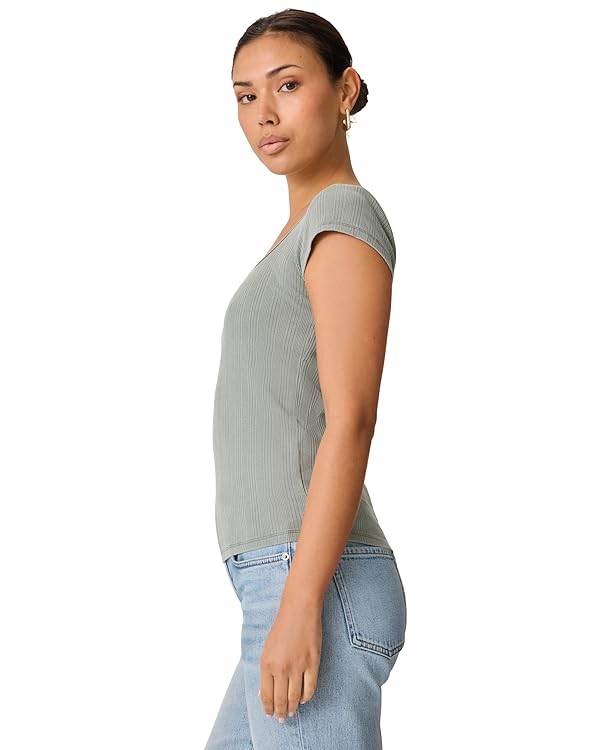 Splendid Women's Short Sleeve Scoop Tee
