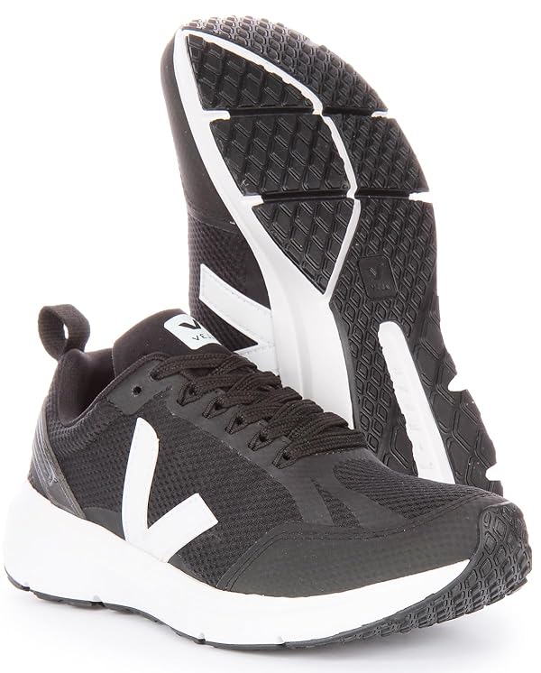 Veja Women's Condor Performance Sneakers, Black/White, 8 Medium US