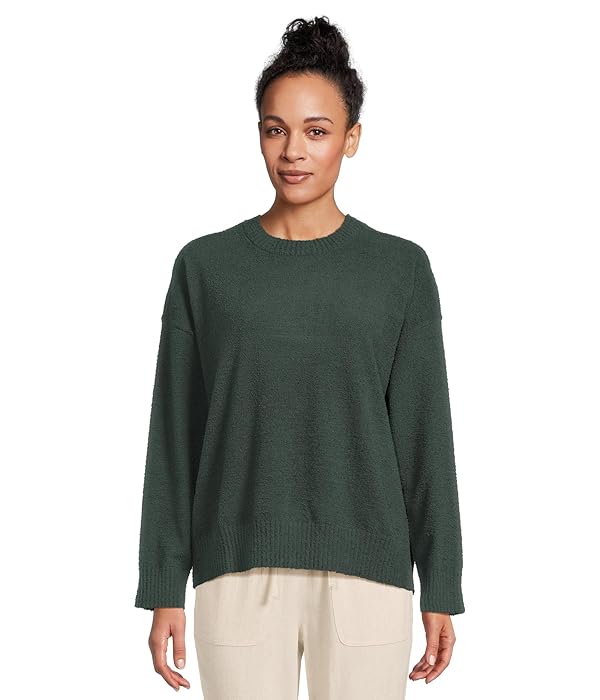 Eberjey Women's Recycled Boucle Crew Pullover