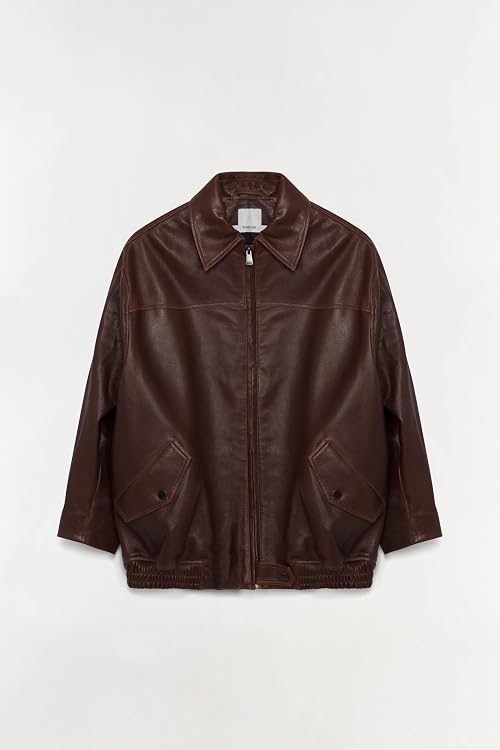 Huntington Oversized Leather Jacket