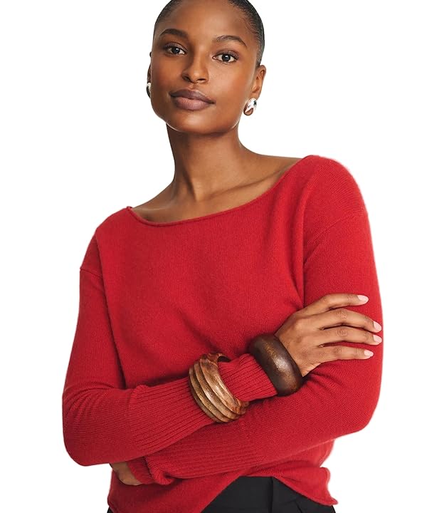 NAADAM Women's Cashmere Boatneck Sweater