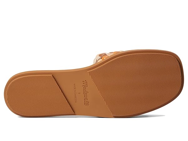 Madewell The Suzi Slide Sandal in Multi Woven Leather