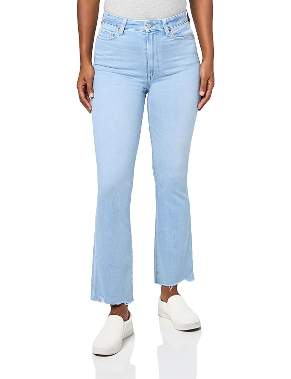 Paige Womens Claudine Raw Hem