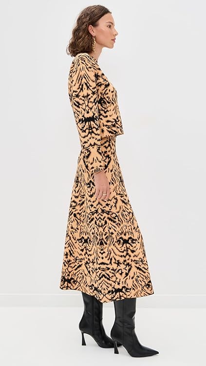 Ulla Johnson Women's Cade Jacquard Knit Long Sleeve Pullover