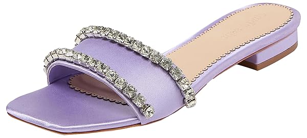 Cinq à Sept Women's Catherine Crystal Slide Sandal