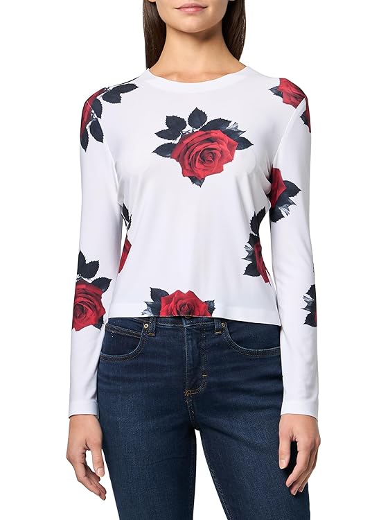 Norma Kamali Long Sleeve Crew Top Shorts