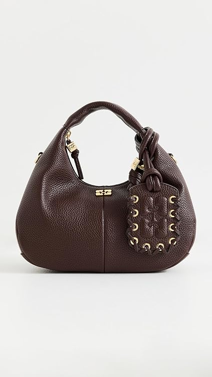 Ganni Women's Hobo Mini Grained Bag