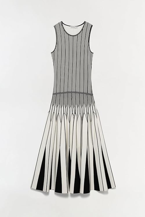 Oaklen Illusion Knit Midi Dress