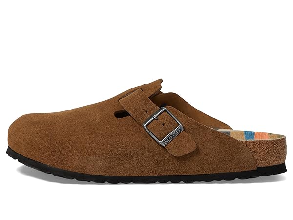 Birkenstock Women's Boston Printed Footbed-Suede Clog